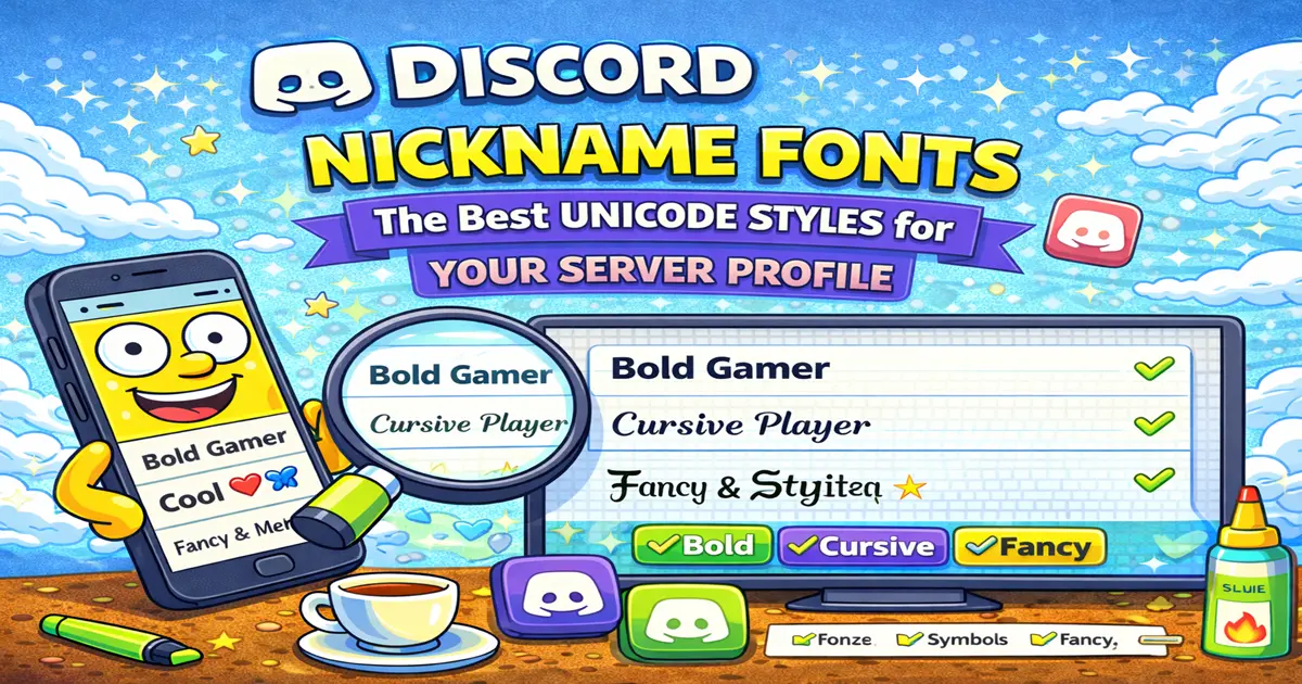 Discord Nickname Fonts: The Best Unicode Styles for Your Server Profile