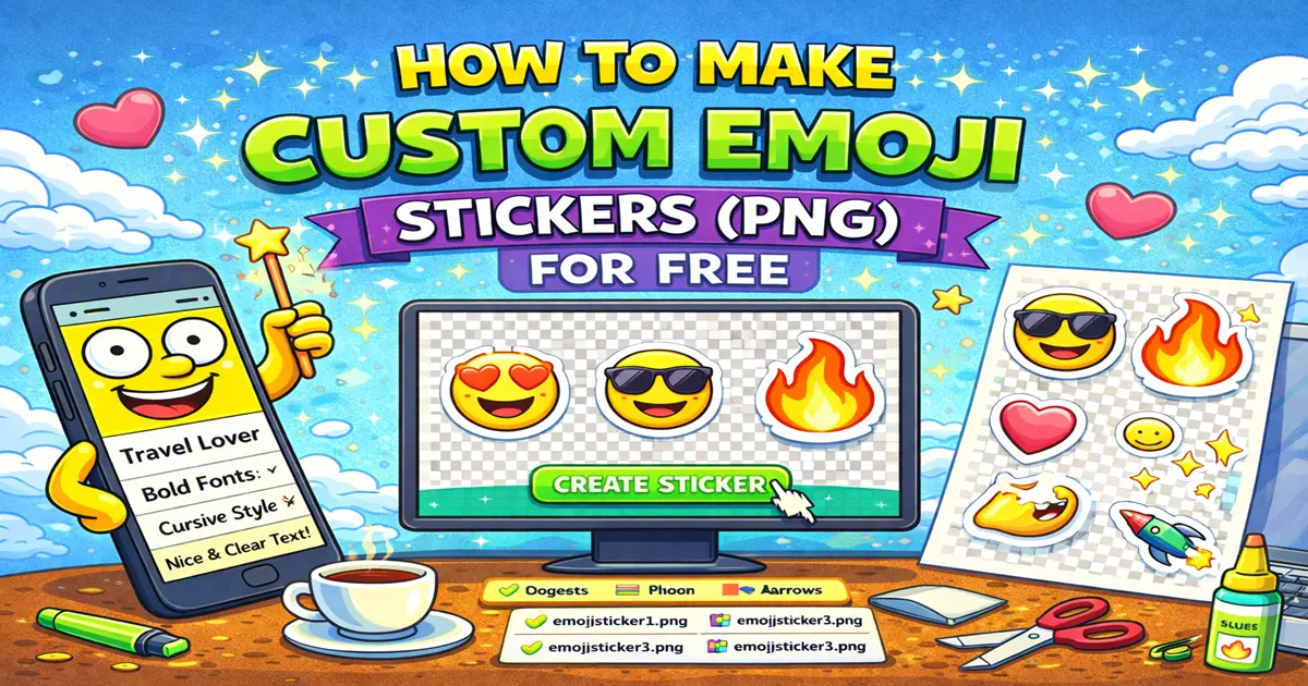 How to Make Custom Emoji Stickers (PNG) for Free in 2026