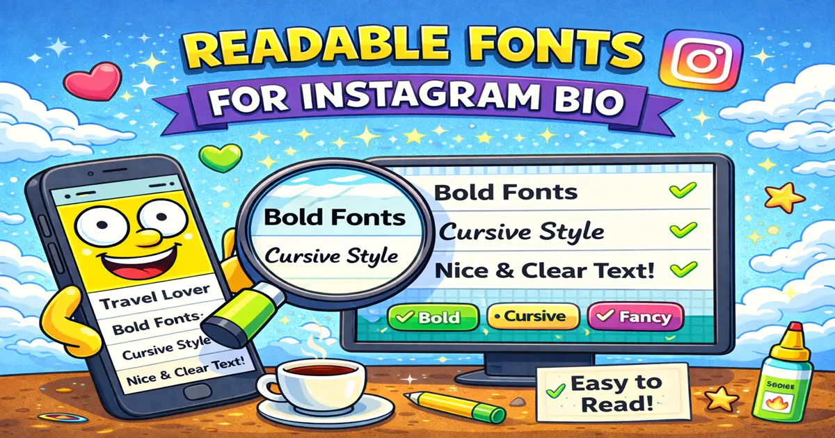 The Most Readable Fonts for Instagram Bio: Style Without Sacrificing Clarity