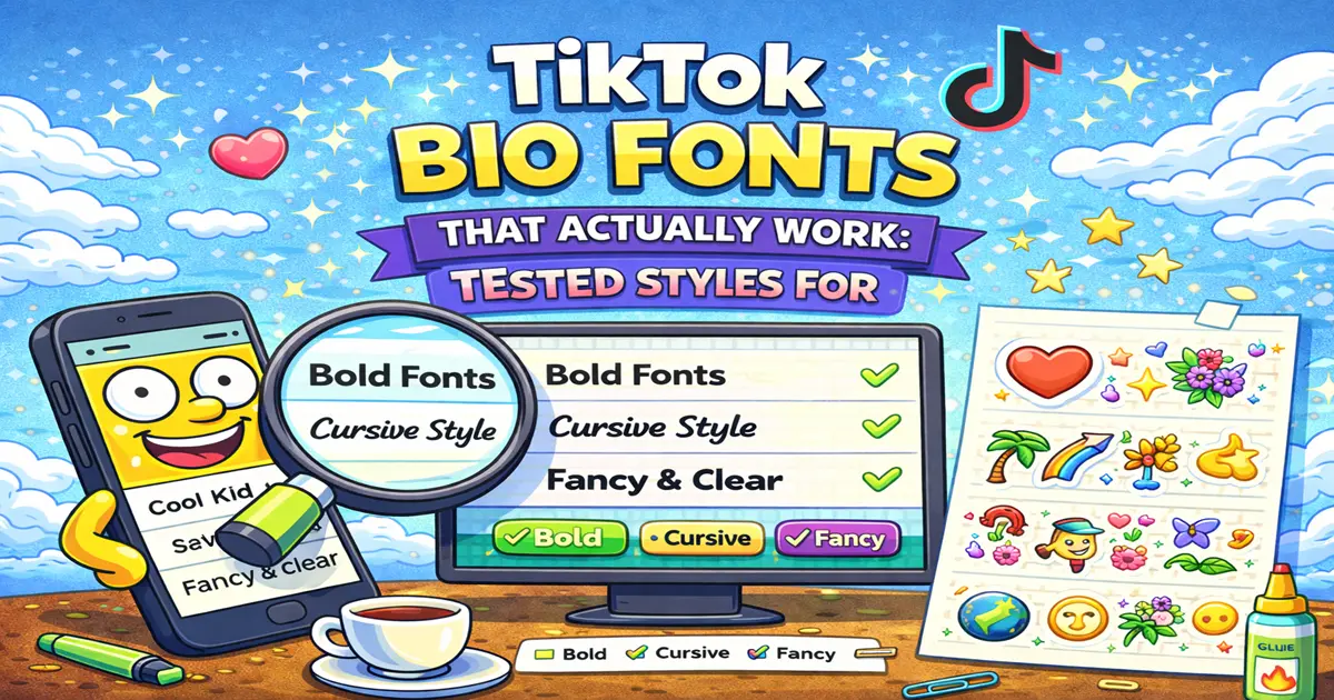 TikTok Bio Fonts That Actually Work: Tested Styles for 2026