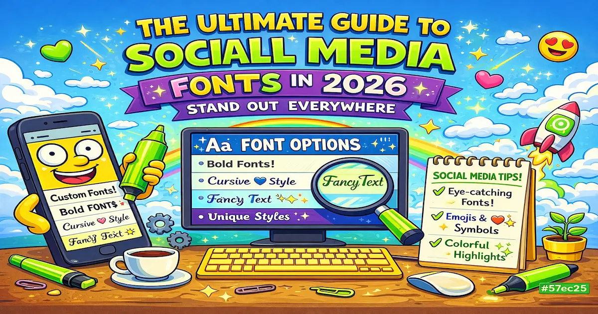 The Ultimate Guide to Social Media Fonts in 2026: Stand Out Everywhere